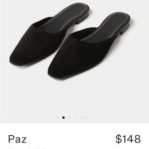 Black suede Jack Erwin Mules